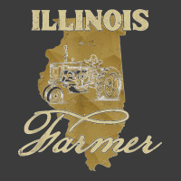 Illinois Farmer Tractor Lover State Map Farming Local Farmer Men's Polo Shirt | Artistshot