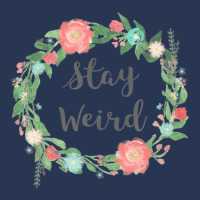 Stay Weird Tshirt - Girly Flower Circle Floral Wreath Quote Men Denim Jacket | Artistshot