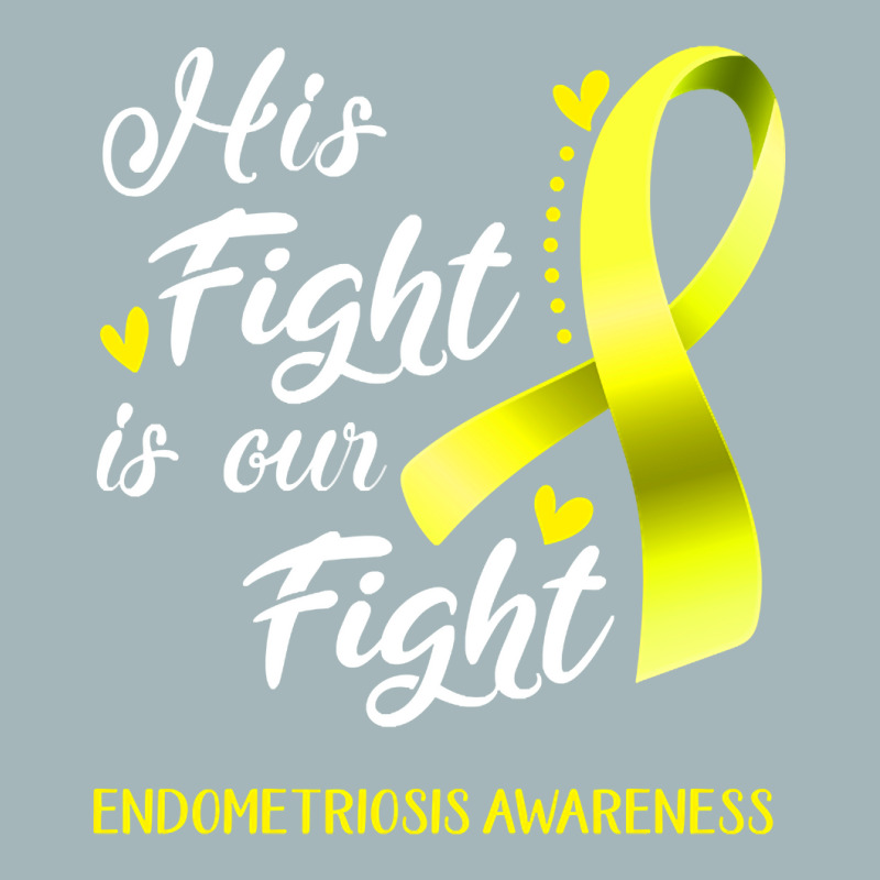 His Fight Is Our Fight Endometriosis Awareness Support Endometriosis W Unisex Sherpa-lined Denim Jacket | Artistshot