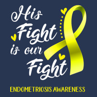 His Fight Is Our Fight Endometriosis Awareness Support Endometriosis W Men Denim Jacket | Artistshot