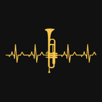 Trumpet Heartbeat T-shirt - Trumpet Player Shirt Front Car Mat | Artistshot