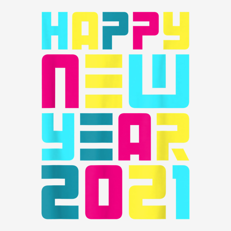 Colorful Futuristic New Years Eve Party Happy New Year 2021 T Shirt Baby Bibs by adam.troare | Artistshot