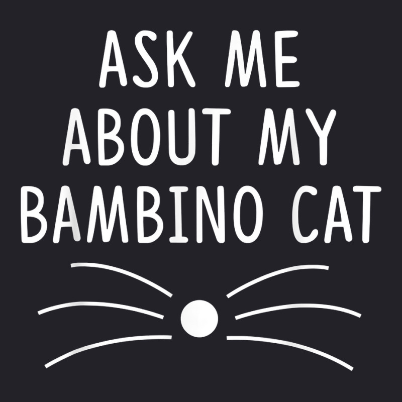 Ask Me About My Bambino Cat Funny Cat Lover T Shirt Unisex Sherpa-Lined Denim Jacket by chipbeltzox | Artistshot