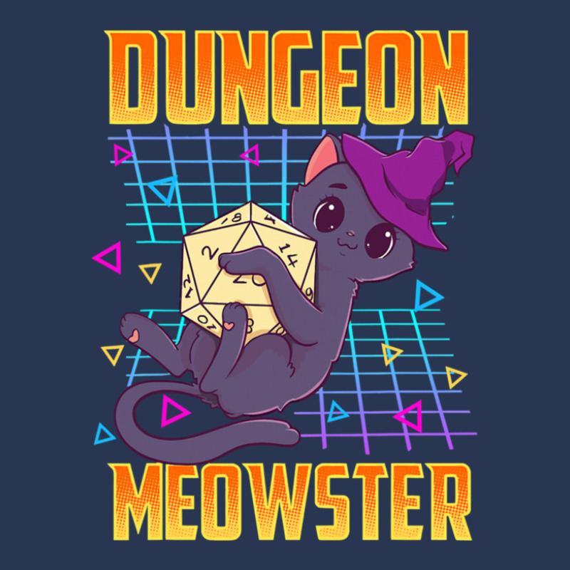 Dungeon Meowster Tabletop Gamer Silly Men Denim Jacket | Artistshot