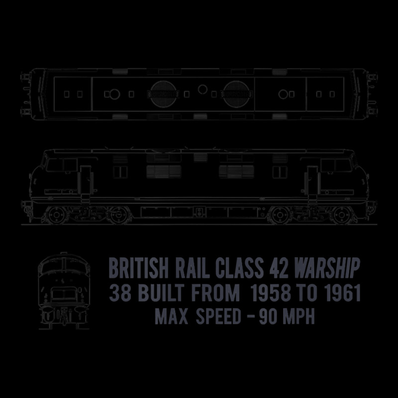 British Rail Class 42 Warship Locomotive Blueprints T Shirt Youth Hoodie | Artistshot