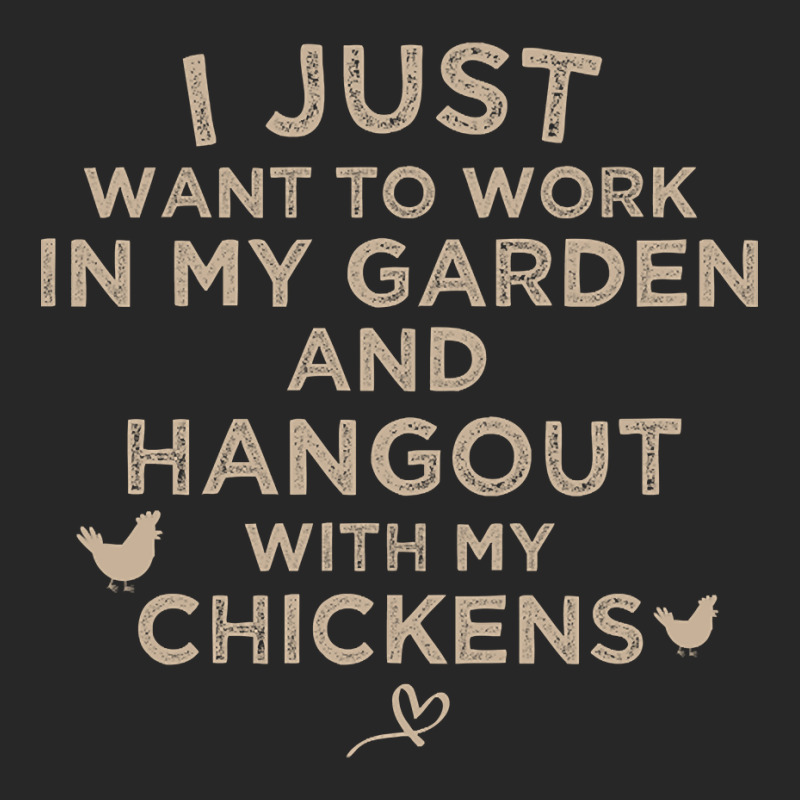 I Just Want To Work In My Garden And Hangout With My Chickens, Funny F Men's T-shirt Pajama Set by poppyallen | Artistshot