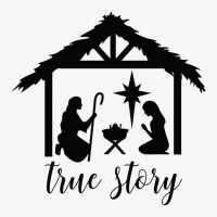 True Story Nativity, Christmas Nativity, Bethlehem, Holy Night, Christ Ladies Fitted T-shirt | Artistshot