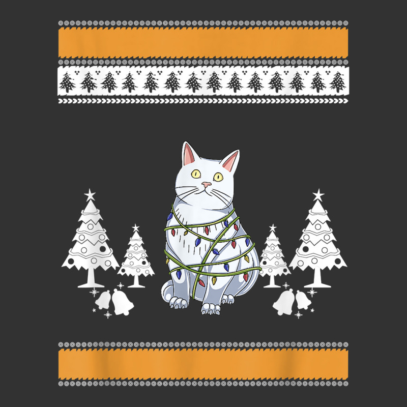 Cat With Christmas Lights Design For Cat Lover T Shirt Baby Bodysuit by luckenbg | Artistshot