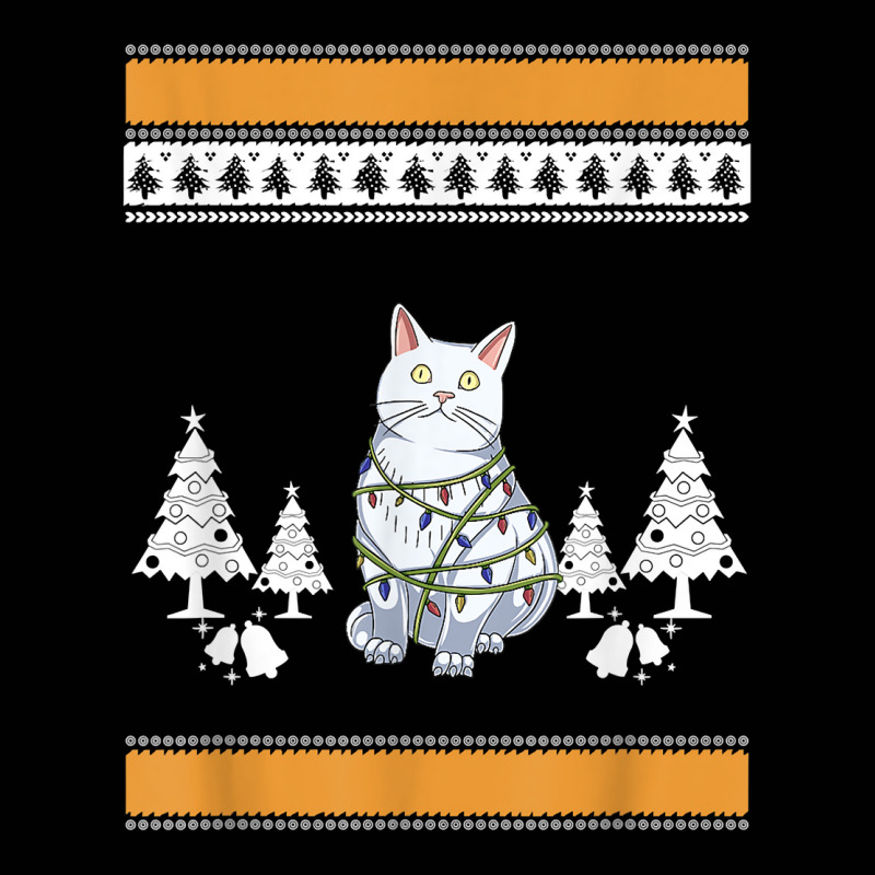 Cat With Christmas Lights Design For Cat Lover T Shirt Toddler 3/4 Sleeve Tee by luckenbg | Artistshot