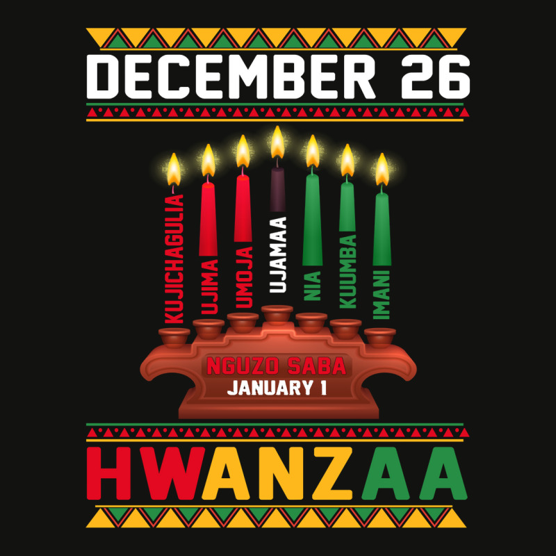 Happy Kwanzaa Kinara Candles Principles African American Men Sweatshir Scorecard Crop Tee by keishawnredner | Artistshot