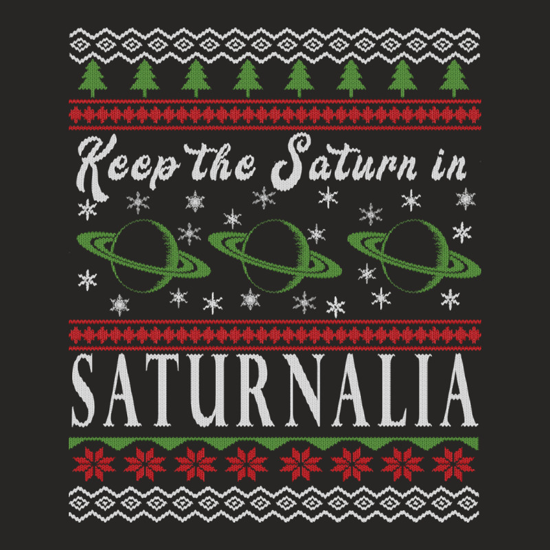 Saturnalia Sweatshirt   Christmas Sweater Style Sweatshirt Ladies Fitted T-Shirt by dennh | Artistshot