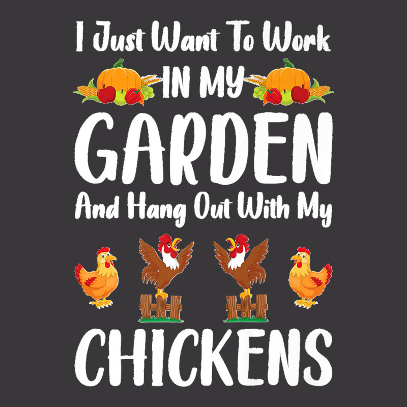 I Just Want To Work In My Garden And Hang Out With Chickens Premium Ladies Curvy T-Shirt by JEFFRWESSMAN | Artistshot