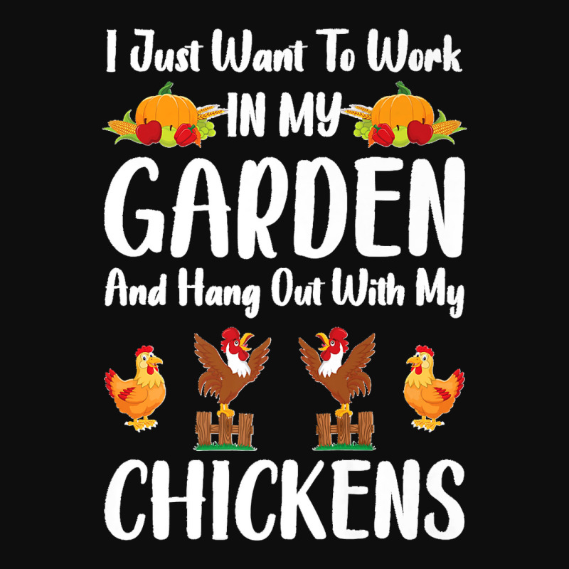 I Just Want To Work In My Garden And Hang Out With Chickens Premium Crop Top by JEFFRWESSMAN | Artistshot