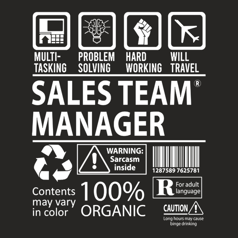 Sales Team Manager T Shirt - Multitasking Certified Job Gift Item Tee Ladies Fitted T-Shirt by mckeebeckett3l9yxd | Artistshot