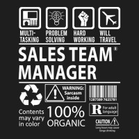 Sales Team Manager T Shirt - Multitasking Certified Job Gift Item Tee Classic T-shirt | Artistshot