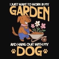 I Just Want To Work In My Garden And Hang Out With My Dog Crop Top | Artistshot