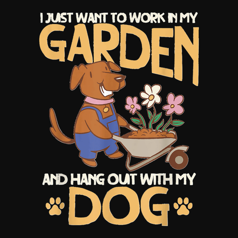 I Just Want To Work In My Garden And Hang Out With My Dog Crop Top by JEFFRWESSMAN | Artistshot