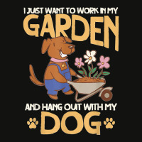 I Just Want To Work In My Garden And Hang Out With My Dog Scorecard Crop Tee | Artistshot