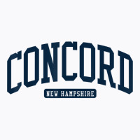 Concord New Hampshire Nh College University Style Navy T Shirt T-shirt | Artistshot