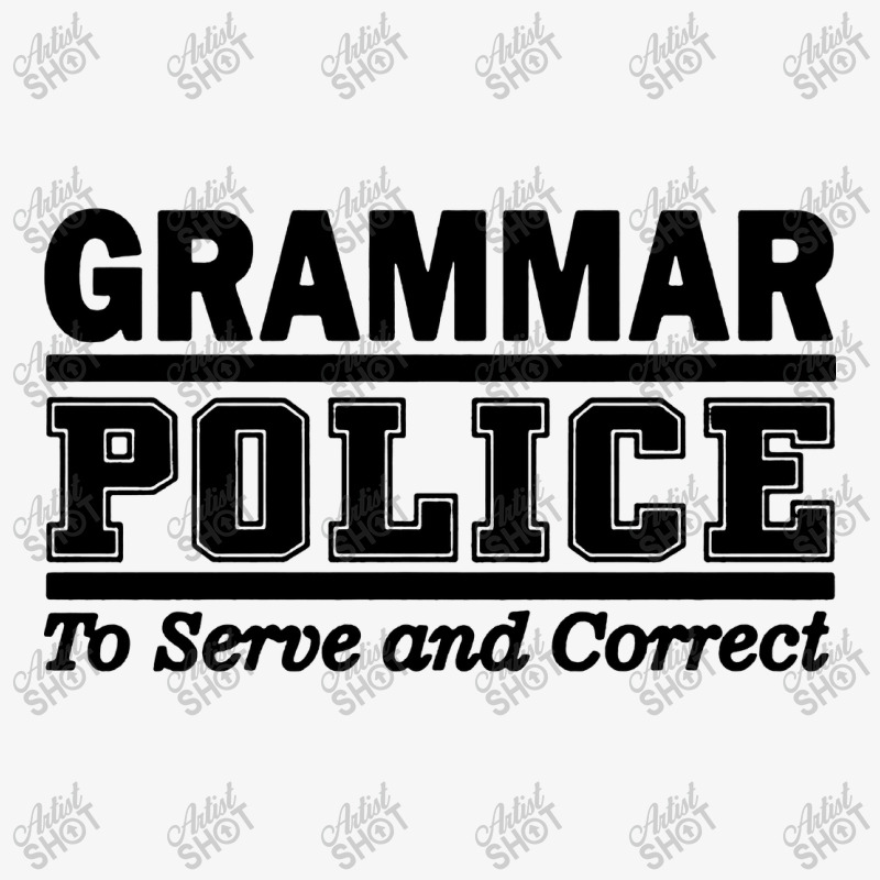 Grammar Police To Serve And Correct Ladies Fitted T-Shirt by Angel Tees | Artistshot