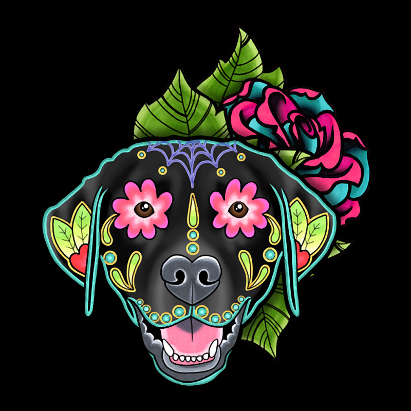 Labrador Retriever In Black - Day Of The Dead Sugar Skull Dog Toddler Sweatshirt by Inmamlil638 | Artistshot