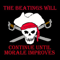 The Beatings Will Continue Until Morale Improves Pirate Adjustable Cap | Artistshot