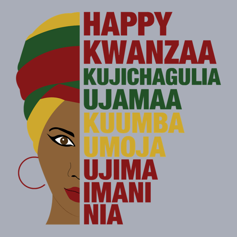 Happy Kwanzaa African Black Woman 7 Principles Sweatshirt Tank Dress by adam.troare | Artistshot