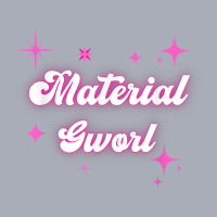 Material Gworl 2022 Viral Meme Pink Stars Text Girl Graphic T Shirt Tank Dress | Artistshot