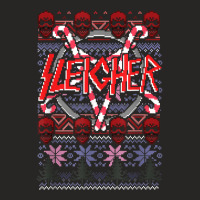 Sleigher Novelty Christmas T Shirt Ladies Fitted T-shirt | Artistshot