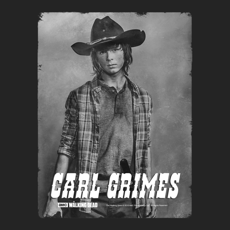 The Walking Dead Carl Silver Portrait 3/4 Sleeve Shirt by degreesgunner | Artistshot