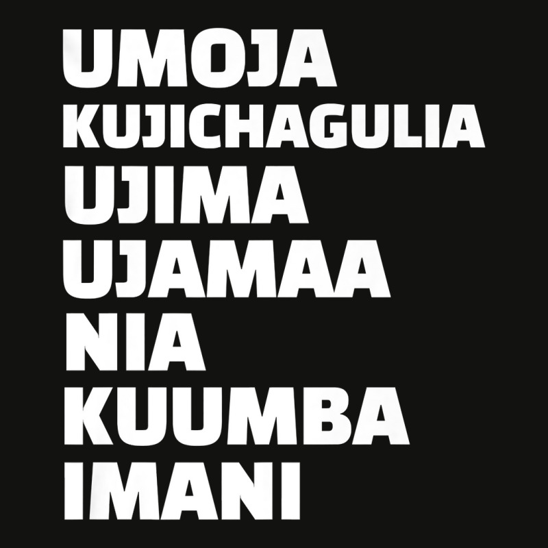 Kwanzaa 7 Principles Umoja Kujichagulia Ujima Ujamaa Nia Premium T Shi Scorecard Crop Tee by ayedencoplon | Artistshot