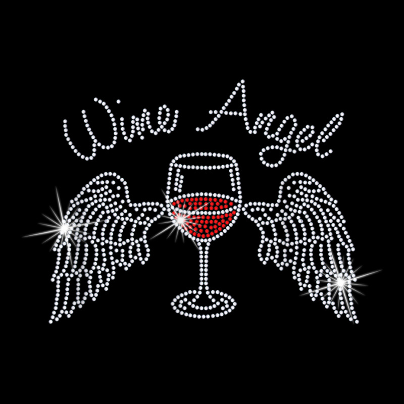 Woman Wine Angel Bling Rhinestone Funny Christian Tee T Shirt Adjustable Cap by jessen | Artistshot