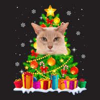 Cute Tonkinese Cat Lover Christmas Tree Xmas Holidays T Shirt T-shirt | Artistshot