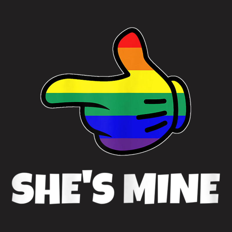 Womens Lesbian Pride Matching She S Mine Tshirt Lgbt Tee T-Shirt by RYANIDDLE | Artistshot