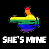 Womens Lesbian Pride Matching She S Mine Tshirt Lgbt Tee V-neck Tee | Artistshot