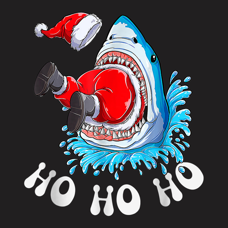 Ho Ho Ho Funny Whale Eating Santa Matching Christmas Gifts T Shirt T-shirt | Artistshot