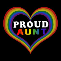 Womens Proud Aunt Rainbow Heart Lesbian Gay Lgbt Pride Tshirt Pocket T-shirt | Artistshot