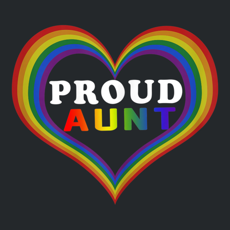 Womens Proud Aunt Rainbow Heart Lesbian Gay Lgbt Pride Tshirt Crewneck Sweatshirt by RYANIDDLE | Artistshot