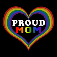 Womens Proud Mom Rainbow Heart Lesbian Gay Lgbt Pride Tshirt Pocket T-shirt | Artistshot