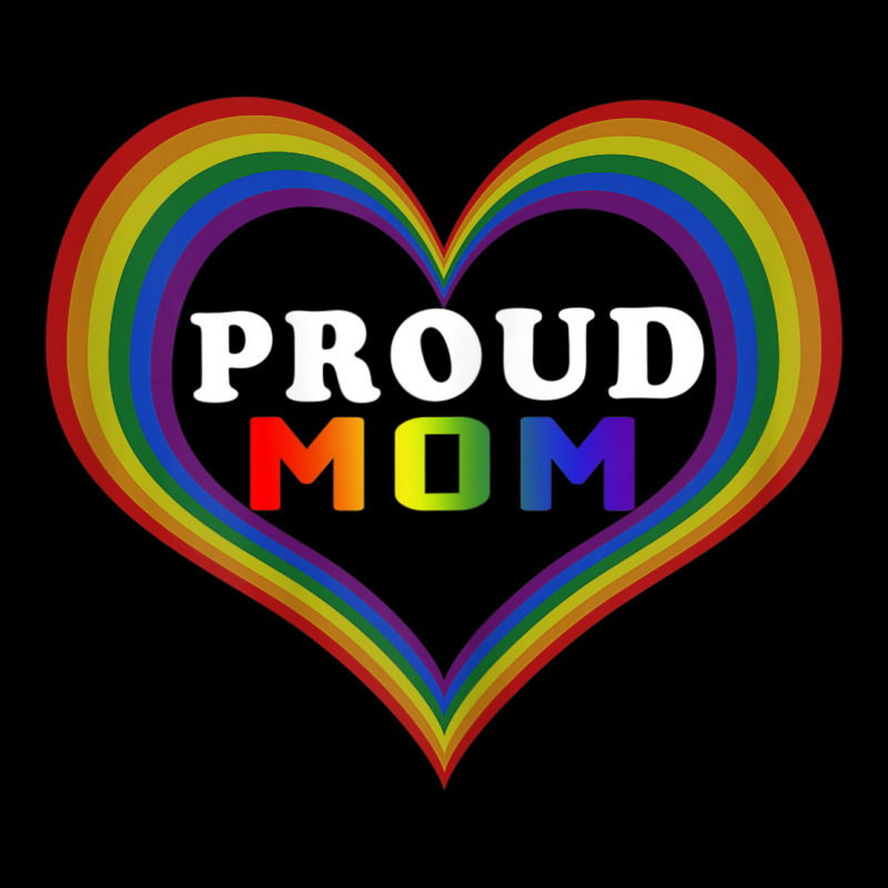 Womens Proud Mom Rainbow Heart Lesbian Gay Lgbt Pride Tshirt Pocket T-Shirt by RYANIDDLE | Artistshot