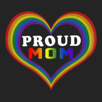 Womens Proud Mom Rainbow Heart Lesbian Gay Lgbt Pride Tshirt 3/4 Sleeve Shirt | Artistshot