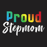 Womens Proud Stepmom Lgbt Pride Shirt  Stepmom Of Gay Lesbian Gift T-shirt | Artistshot