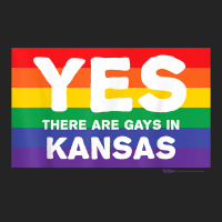 Yes There Are Gays In Kansas, Pride Lgbt T Shirt 3/4 Sleeve Shirt | Artistshot