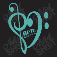 Music Heart Note Piano Musician Pianist T-shirt | Artistshot