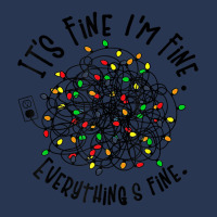 It's Fine I'm Fine Everything Is Fine Christmas Lights T Shirt Men Denim Jacket | Artistshot