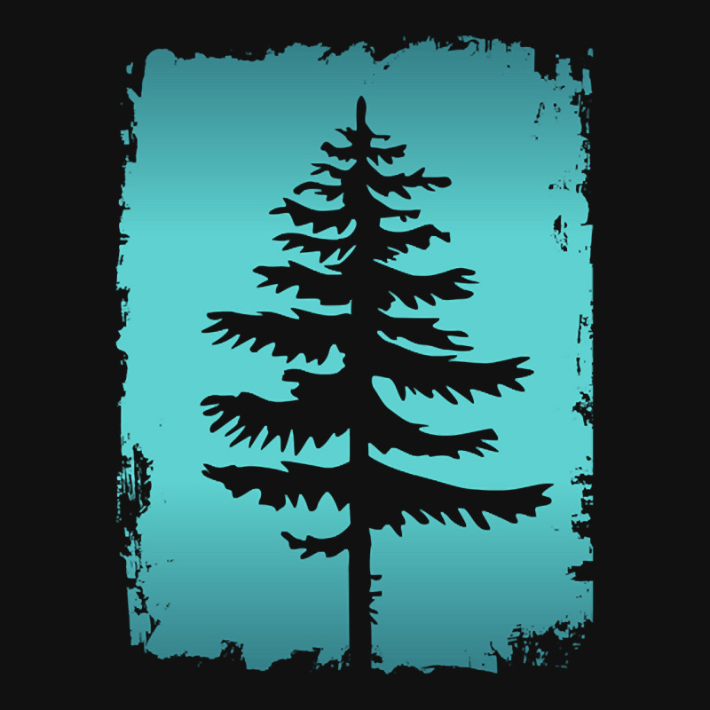 Legendary Conifer Tree Silhouette Drawing License Plate Frame | Artistshot