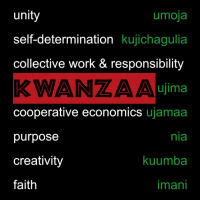 Kwanzaa Principles Wrapped African Red Black Green Long Sleeve T Shirt Youth Hoodie | Artistshot