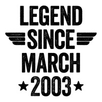 Legend Since March 2003 T Shirt V-neck Tee | Artistshot