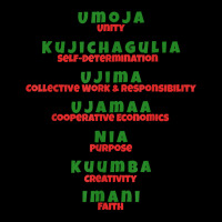 Kwanzaa Principles Green And Red Font T Shirt Fleece Short | Artistshot