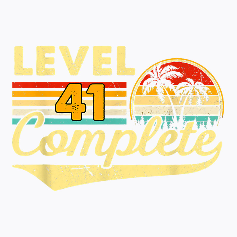 Level 41st Complete   Couple 41 Year Wedding Anniversary T Shirt T-shirt | Artistshot